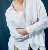 Mama B Accesa White Linen Shirt