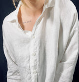 Mama B Accesa White Linen Shirt