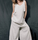 Mama B Finet Linen Jumpsuit Calce