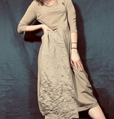 Mama B Denso Cotton Dress Cumin