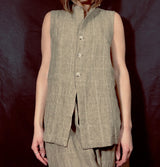 Mama B Goccia Linen Waistcoat Cumin