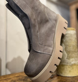 Patrizia Bonfanti Nuki Nubuk Leather Boots Colour Stone