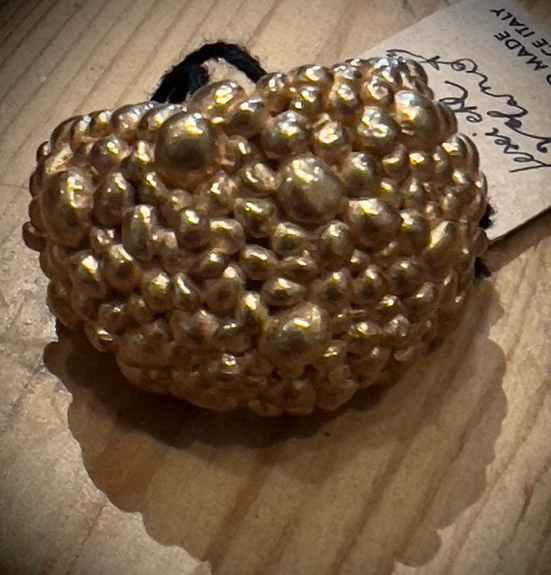 Pesci Che Volano Bruciato Bronze Ring