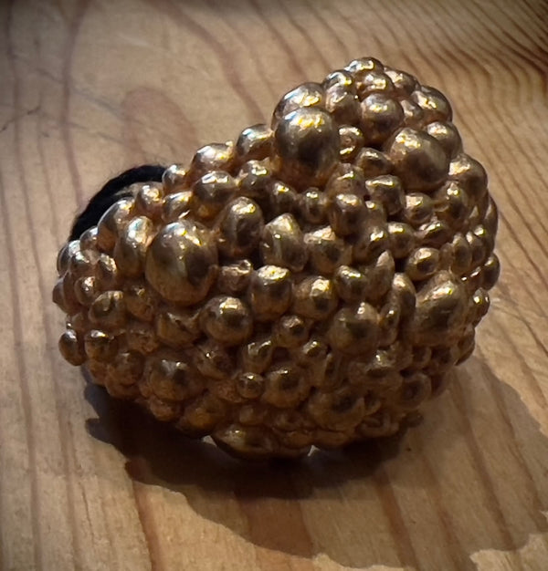 Pesci Che Volano Bruciato Bronze Ring