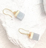 Roc Jewellery Amazonite Cube Earrings