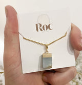 Roc Jewellery Amazonite Cube Necklace