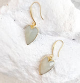 Roc Jewellery Amazonite Large Heart Earrings