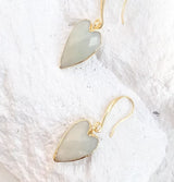 Roc Jewellery Amazonite Large Heart Earrings
