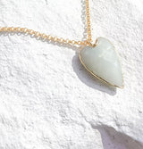 Roc Jewellery Amazonite Large Heart Earrings