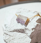 Roc Jewellery Amethyst Slice Necklace