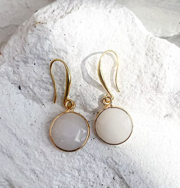 Roc Jewellery Jade Round Earrings