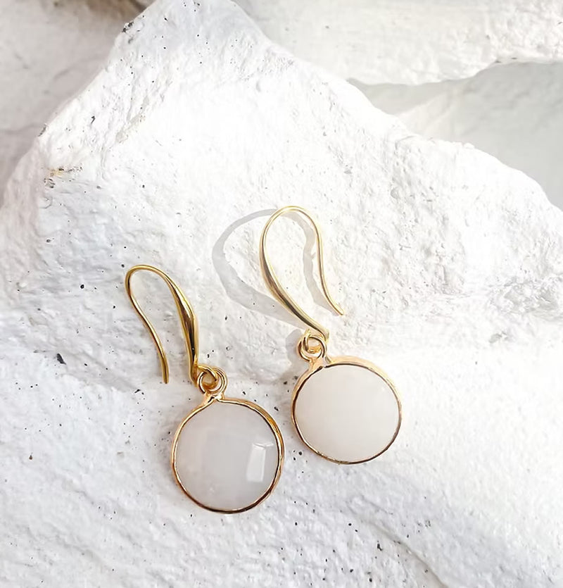 Roc Jewellery Jade Round Earrings