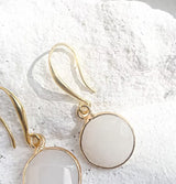 Roc Jewellery Jade Round Earrings