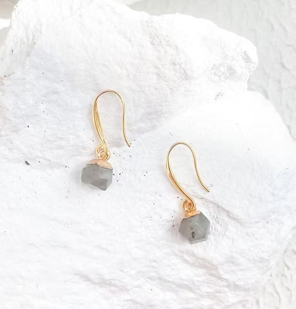 Labradorite Nugget Earrings