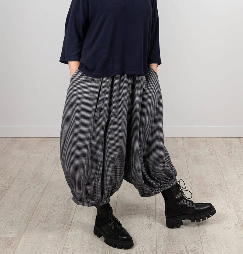 Thing Mini Check Hareem Pant Navy
