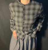 Thing Mini Check Hareem Pant Navy