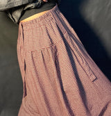 Thing Mini Check Hareem Pant Wine