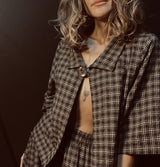 Thing Cotton Check Jacket Cola