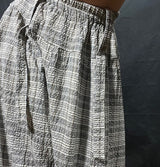 Thing Linen Hareem Check Trousers