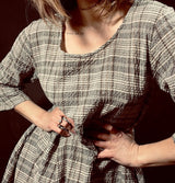 Thing Line Check Tulip Dress