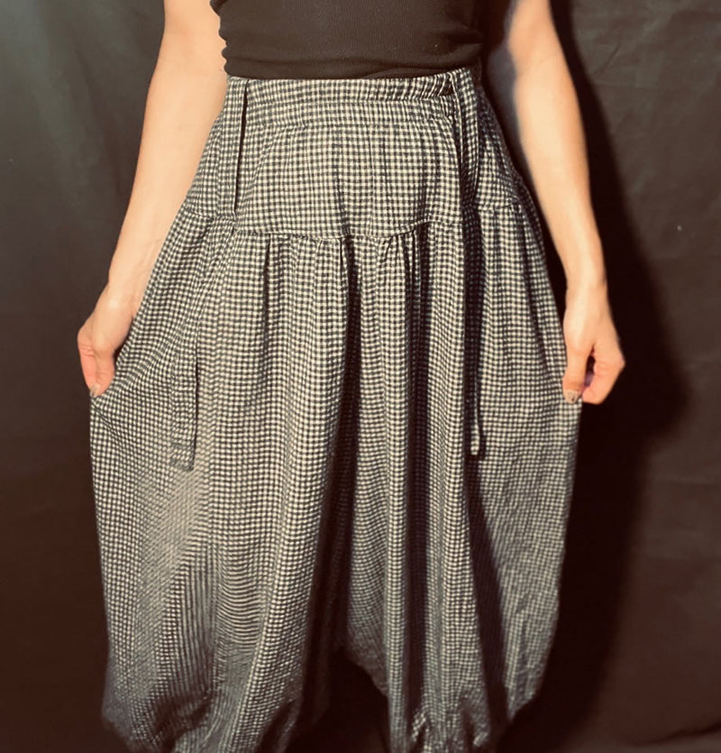 Thing Mini Check Hareem Pant Navy