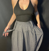 Thing Mini Check Hareem Pant Navy