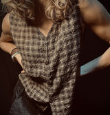 Thing Cotton Waistcoat Cola