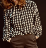 O'M Choco Check Chemise