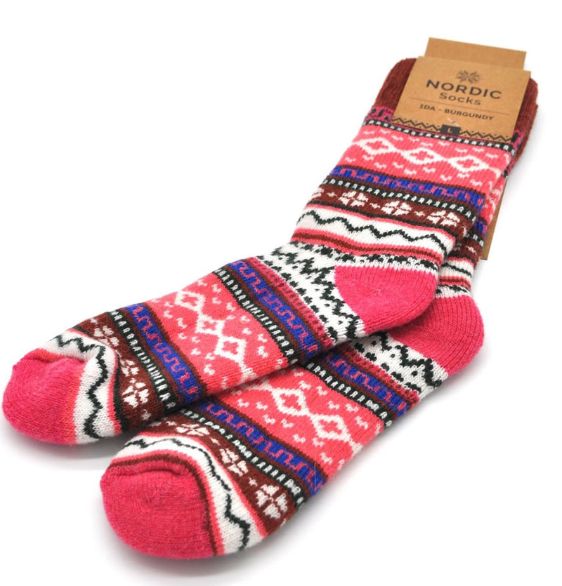 Nordic Socks IDA Burgundy