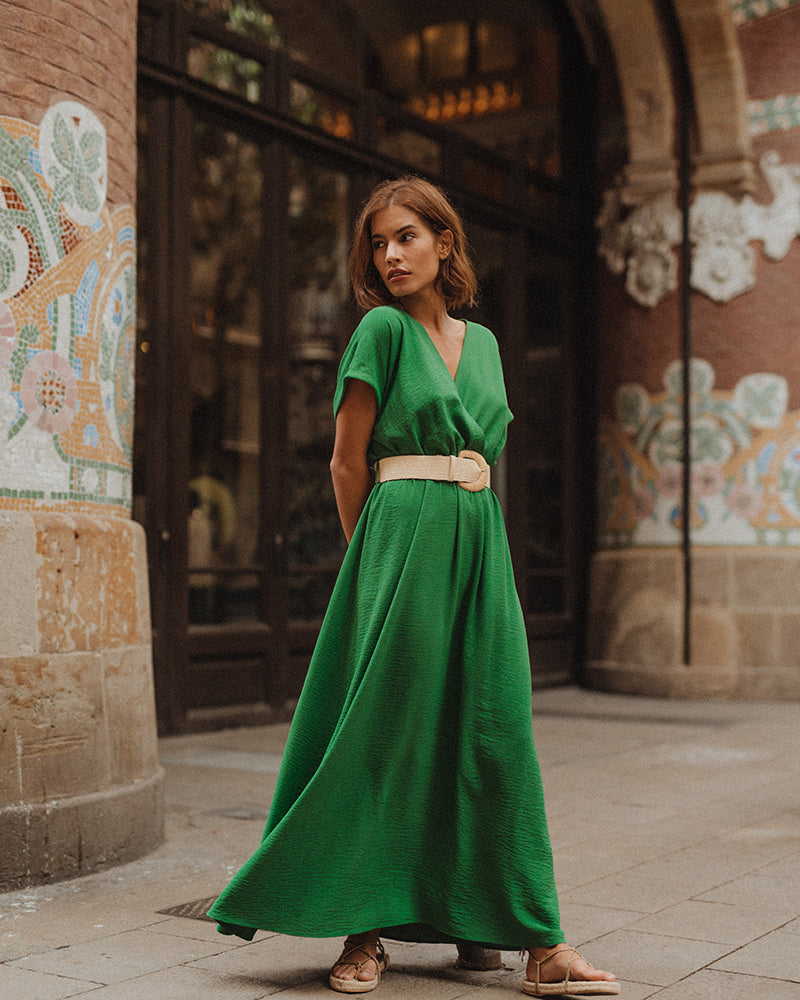 Grace and Mila Ingrid Maxi Dress Green