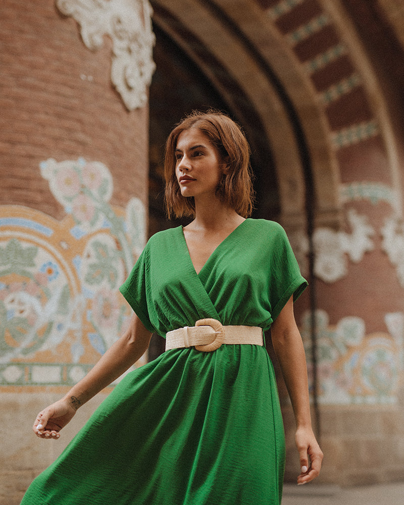 Grace and Mila Ingrid Maxi Dress Green