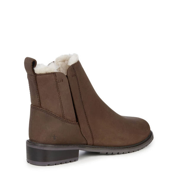 Emu Pioneer Waterproof Leather Boots in Espresso Brown