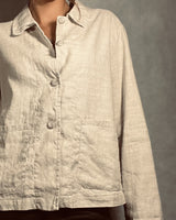 Mama B Andy Linen Jacket in Colour Naturale