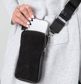 Patrizia Bonfanti Cross Body Leather Phone Bag Black