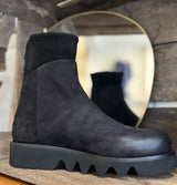 Patrizia Bonfanti Yaya Nubuck Black Leather Boots