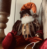Sitting Santa Claus Copper 18 Inch