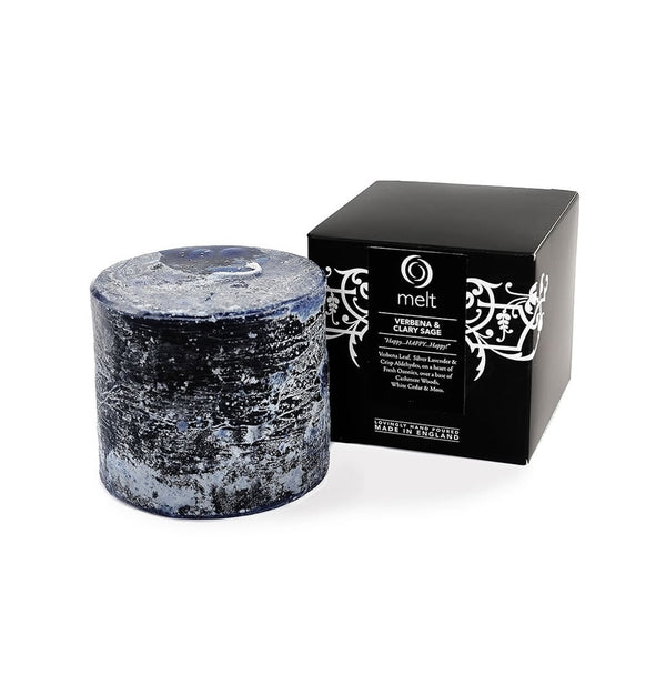 Verbena and Clary Sage Candle Short and Fat